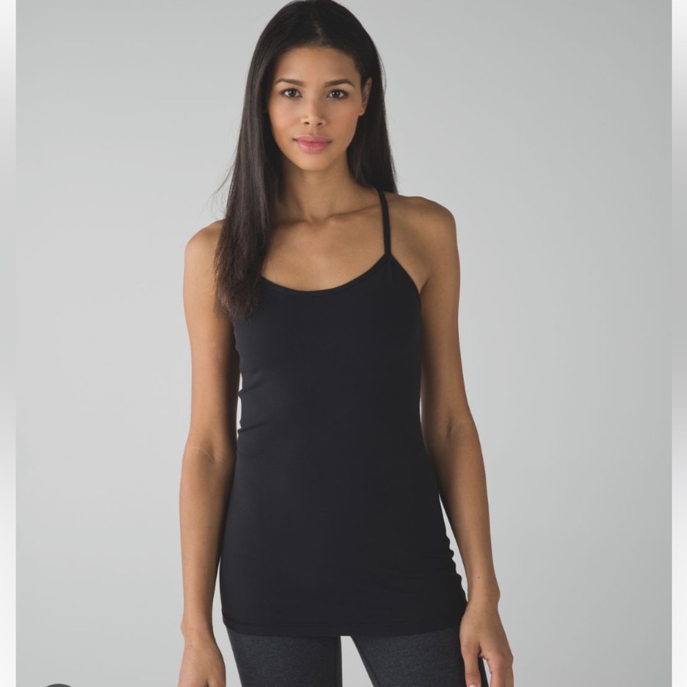 lululemon athletica Black Slim Strappy Tank Top